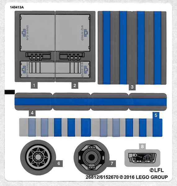Sticker Sheet for Set 75149 - International Version - (26812/6152670)