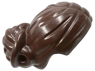 Dark Brown Minifigure, Hair Female with Elaborate Knot Bun