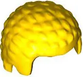 Yellow Minifigure, Hair Male with Coiled Texture