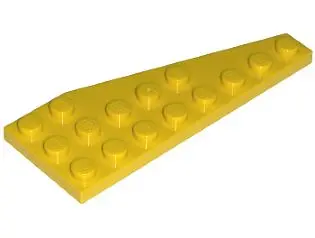 Yellow Wedge, Plate 8 x 3 Pentagonal Left