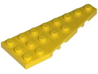 Yellow Wedge, Plate 8 x 3 Pentagonal Right