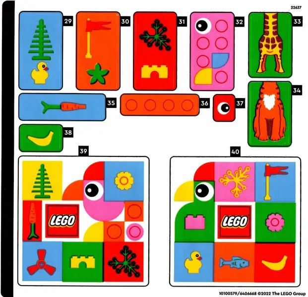Sticker Sheet for Set 40574, Sheet 2 - (10100579/6406668)