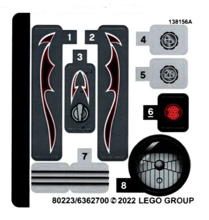 Sticker Sheet for Set 42132 - (80223/6362700)