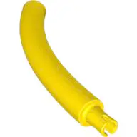 Yellow Dinosaur Tail / Neck Middle Section with Bar Hole and Technic Pin