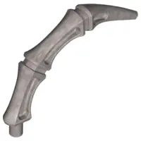 Flat Silver Appendage Bony Small with Bar End (Leg / Rib / Tail)