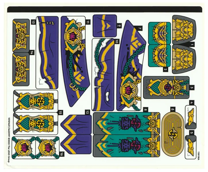 Sticker Sheet for Set 80043 - (10101437/6420197)