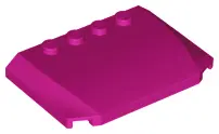Magenta Wedge 4 x 6 x 2/3 Triple Curved