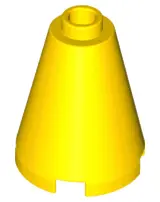 Yellow Cone 2 x 2 x 2 - Open Stud