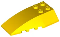 Yellow Wedge 6 x 4 Triple Curved