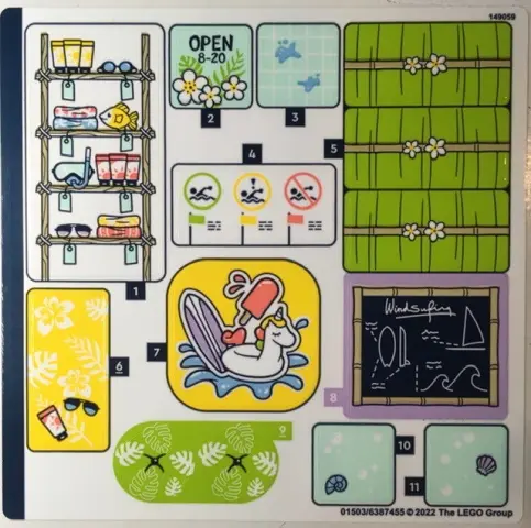 Sticker Sheet for Set 41710 - (01503/6387455)