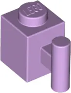 Lavender Brick, Modified 1 x 1 with Bar Handle