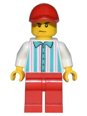 Hot Dog Vendor - Red Legs and Cap, Sweat Drops