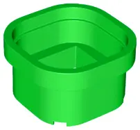 Bright Green Cylinder Warp Pipe 6 x 6 x 3 1/3
