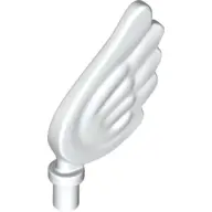 White Minifigure Wing Feathered Small