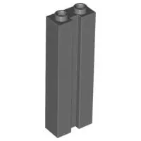 Dark Bluish Gray Brick, Modified 1 x 2 x 5 with Channel