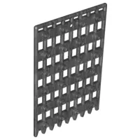 Pearl Dark Gray Door 1 x 8 x 12 Castle Gate (Portcullis)