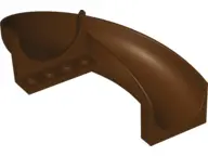 Dark Brown Slide Playground 7 x 12 x 8 1/3 Curved 180 degrees