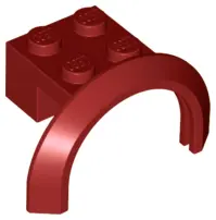Dark Red Vehicle, Mudguard 4 x 2 1/2 x 1 2/3 with Arch Round