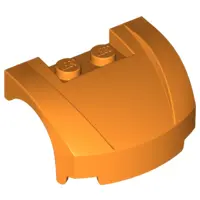 Orange Vehicle, Mudguard 3 x 4 x 1 2/3 Curved Front