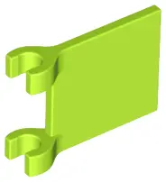 Lime Flag 2 x 2 Square