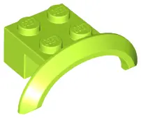 Lime Vehicle, Mudguard 4 x 2 1/2 x 1 with Arch Round