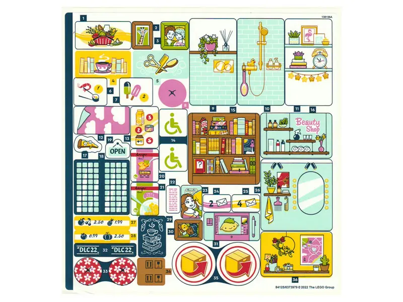 Sticker Sheet for Set 41704 - (84125/6373979)