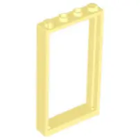 Bright Light Yellow Door, Frame 1 x 4 x 6 with 2 Holes on Top and Bottom
