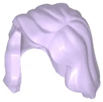 Lavender Minifigure, Hair Female Mid-Length with Part over Right Shoulder