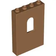 Medium Nougat Panel 1 x 4 x 5 Wall with Window