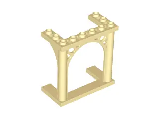 Tan Arch 3 x 6 x 5 Ornamented
