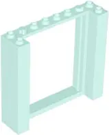 Light Aqua Door, Frame 2 x 8 x 6