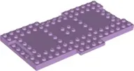 Lavender Brick, Modified 8 x 16 x 2/3 with 1 x 4 Indentations and 1 x 4 Plate