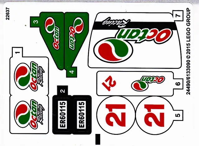 Sticker Sheet for Set 60115 - International Version - (24490/6133090)