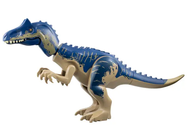 Dark Tan Dinosaur Allosaurus with Dark Blue Back and Head