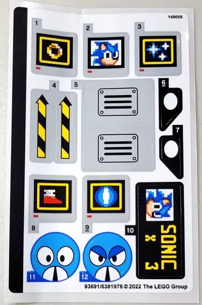 Sticker Sheet for Set 21331, Sheet 1 - (93691/6381978)