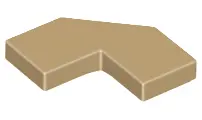 Dark Tan Tile, Modified Facet 2 x 2