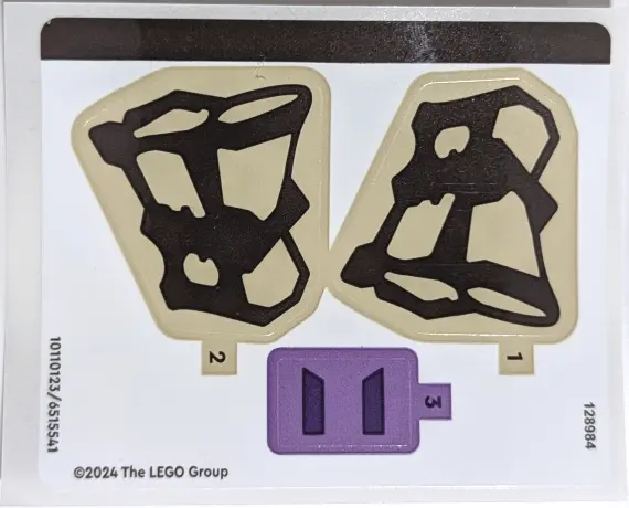 Sticker Sheet for Set 77071 - (10110123/6515541)