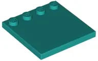 Dark Turquoise Tile, Modified 4 x 4 with Studs on Edge