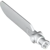 White Technic Rotor Blade Small with Axle and Pin Connector End