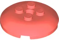 Coral Brick, Round 4 x 4 x 2/3 Dome Top with Hole
