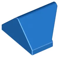 Blue Slope 45 2 x 1 Double / Inverted with Bottom Stud Holder
