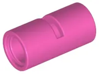 Dark Pink Technic, Pin Connector Round 2L with Slot (Pin Joiner Round)