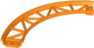 Orange Train, Track Roller Coaster Curve, 90 degrees