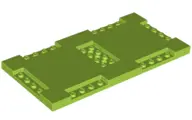 Lime Brick, Modified 8 x 16 x 2/3 with 1 x 4 and 2 x 4 Indentations