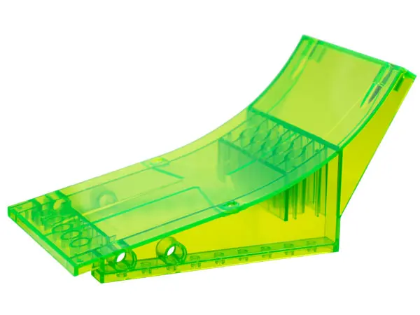 Trans-Bright Green Sports Stuntz Loop Ramp Base