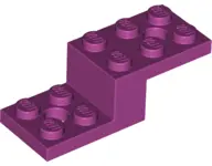Magenta Bracket 5 x 2 x 1 1/3 with 2 Holes and Bottom Tube