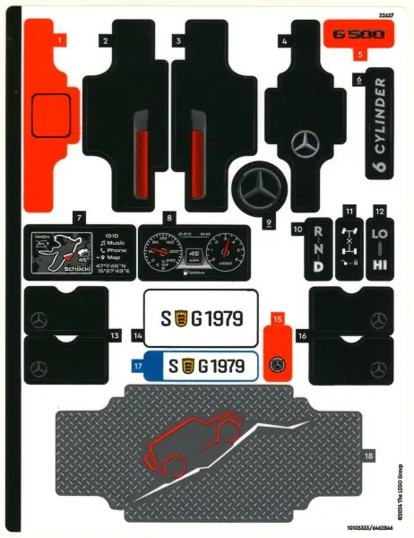 Sticker Sheet for Set 42177 - (10105333/6462846)