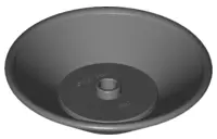 Dark Bluish Gray Dish 5 x 5
