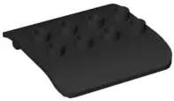 Black Duplo, Train Cabin Roof 4 x 4