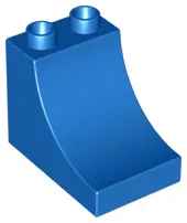 Blue Duplo, Brick 2 x 3 x 2 Arch Inverted